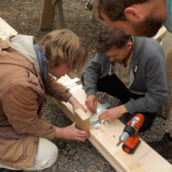 floor beam and floor joists
